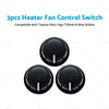 Toyota Hilux Vigo 3 x Heater Fan Control Switch Knobs (2005-2015)