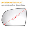 Jeep Grand Cherokee, Compass Left Side White Heated Mirror Glass (2011-2023)