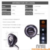 Honda Harley BMW Chopper Retro Round LED Headlight w/DRL