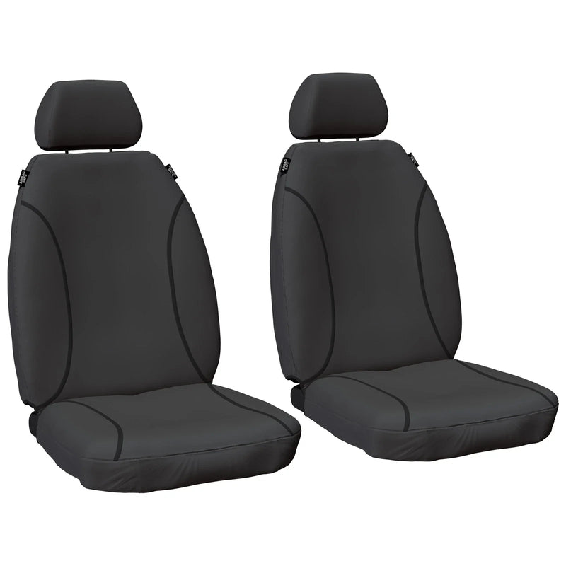 Toyota Hilux KUN16 KUN26 2005~15 Front & Rear H/D Canvas Car Seat Covers Set