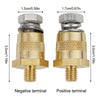 2 x M8 battery Pole Adapter Car Battery Terminals with Stainless Screws