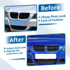 BMW 325i E90 (2006-2013) Matte Black Pair Hood Bumper Grille