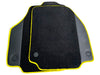 Ferrari 488 Spider (2015-2023) - Carpets with Leather Trim Black Floor Mats