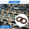 Make Model Oil Seal / 38x62x7mm / Rotary Shaft Seal FKM Rubber Brown 2 x