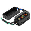 Car - 12V 40A 11-Way Relay Fuse Box with 6 Relays & 11 Fuses