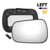 Ford Fiesta, Fusion Left Side White Mirror Glass w/ Back Convex Heated (2011-2023)