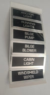 Boats 12 / 24 Volt 3 Gang Fused Marine Switch Panel with Splash Proof Boots