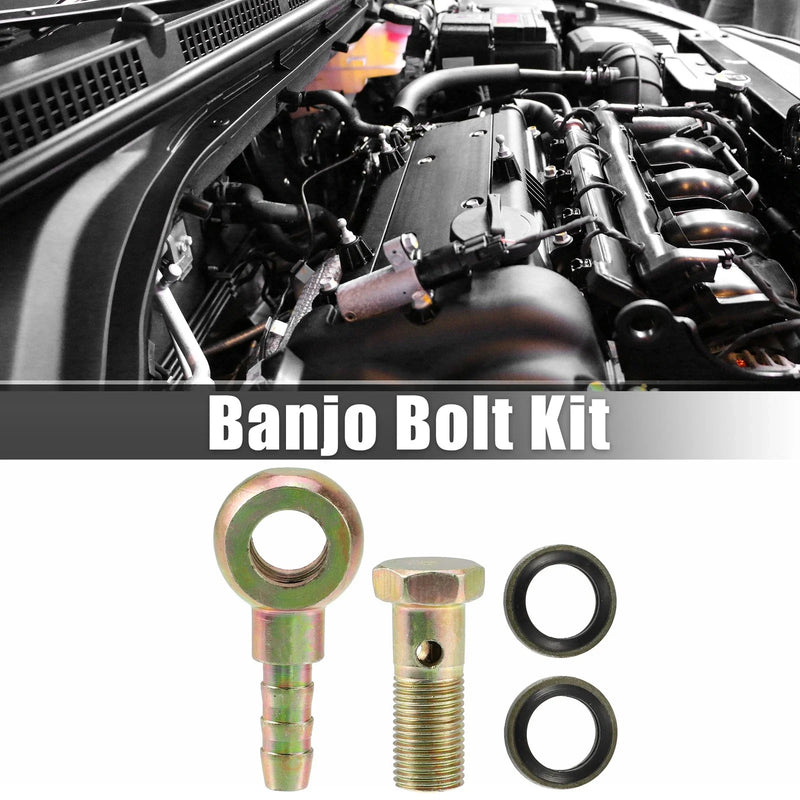 Motorcycle M10x1 / Banjo Bolt with Copper Washers