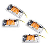 Truck Trailer Side Marker 4x Amber LED Fender Clearance Lights