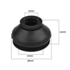 Universal Vehicles 6PCS Black Rubber Ball Joint Dust Boot Covers