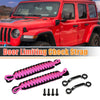 Jeep Wrangler JK JL (2018-2023) Black Pink Car Door Limiting Straps