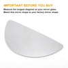 Ford Transit MK6 MK7 White Right Lower Side Mirror Glass (2000-2013)