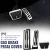 BMW X3 X4 - Metal Rubber 3 Pcs Accelerator & Brake Pedal Covers Set