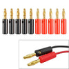 Various Models 10 Pcs Brass 4mm Audio Speaker Wire Cable Connectors