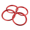 Audi A3 S3 Red Chrome AC Vent Outlet Ring Sticker (2012-2019)