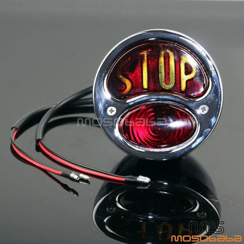 Ford Model A Chrome Rear Tail Light Brake Lamp (1928-1931)