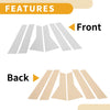 Honda CR-V (2012-2016) Chrome Silver 6 x Car Pillar Window Trim Covers