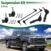GMC Acadia 6 Pcs Front Suspension Tie Rod Ends Sway Bar Link Ball Joint
