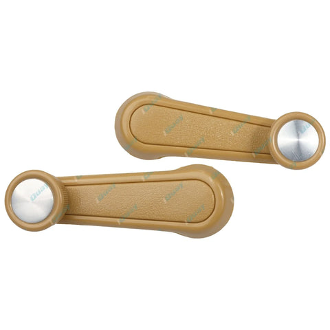 Toyota Hilux LN65 YN65 YN67 Brown Window Crank Handles Pair (1983-1988)