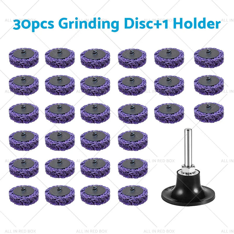 Angle Grinder (10 / 20 / 30PCS) - Paint Rust Removal 50mm Poly Strip Disc Wheel