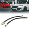 Car Motorcycle 2Pcs Rubber Air Hose Clip-On Chuck Tire Inflator
