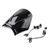 Universal Motorcycle Black Windshield Deflector (Fits Most Models)