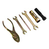 Motorcycle 5pcs Spanner Wrench Screwdriver Pliers Storage Bag