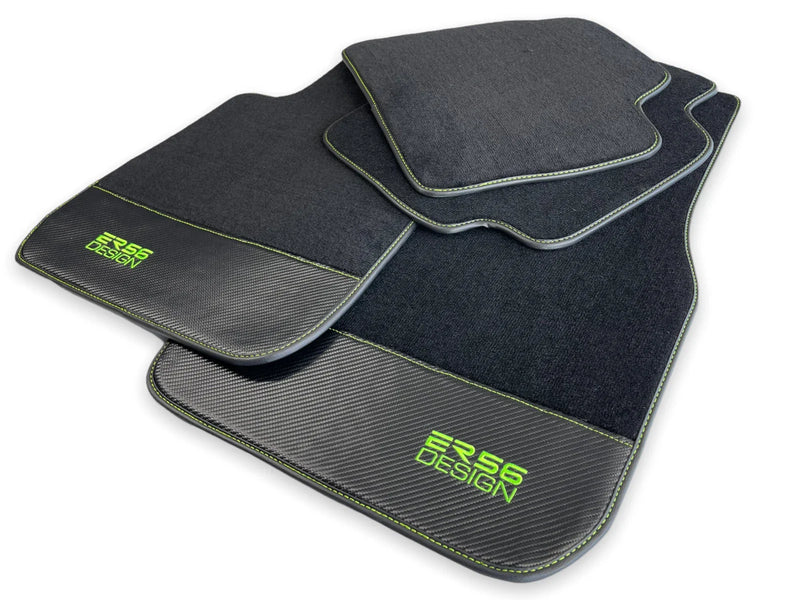 BMW X7 Series G07 Carbon Fiber Leather Floor Mats (2019-2023)