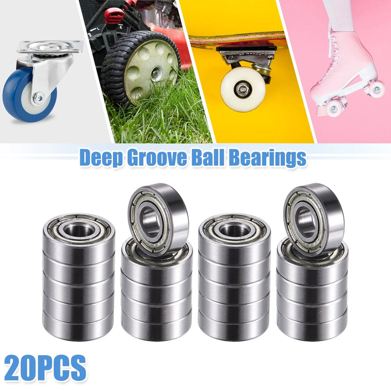 Bearings 20pcs 5x13x4mm Shielded Deep Groove Ball Bearings