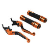 Honda VFR1200F Orange Brake Clutch Levers & Handlebar Grips Set (2010-2014)