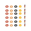 BMW M3 325i 525i E36 E34 Fuel Injectors Seal Kit / 6 x / (1988–1999)