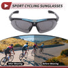 1 Set Motorcycle Riding Goggles Dark Gray Lens Blue Frame PC Cycling Sunglasses