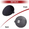 BMW X6 F16 M 2015-2019 () Black Tow Hook Cover