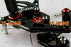 Suzuki GSXR600 GSXR750 (2008-2010) Black Rearset Footrest Pegs