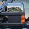 Ford F250 F350 2 x Chrome Upper Towing Mirror Cover Caps (2008-2016)