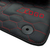 Audi RS6 C8 2019-2023 Red Stitching Custom Made Leather Floor Mats