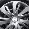 Universal Rims No Logo 4 Pcs 60mm Chrome Wheel Center Caps
