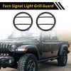 Jeep Wrangler (2007-2017) Black 2 x Turn Signal Light Grill Guard Covers