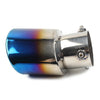 Car Accessories Blue Stainless Steel Round Exhaust Pipe Tail Muffler Tip