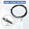 Make Model 2 x Throttle Shift Remote Control Box Cable Black