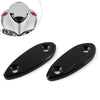 Kawasaki ZX6R Black Motorcycle Mirror Block Off Base Plates (2009-2012)