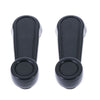 Toyota Landcruiser 2 x Black FRONT LH+RH Window Crank Handle (1969–2007)