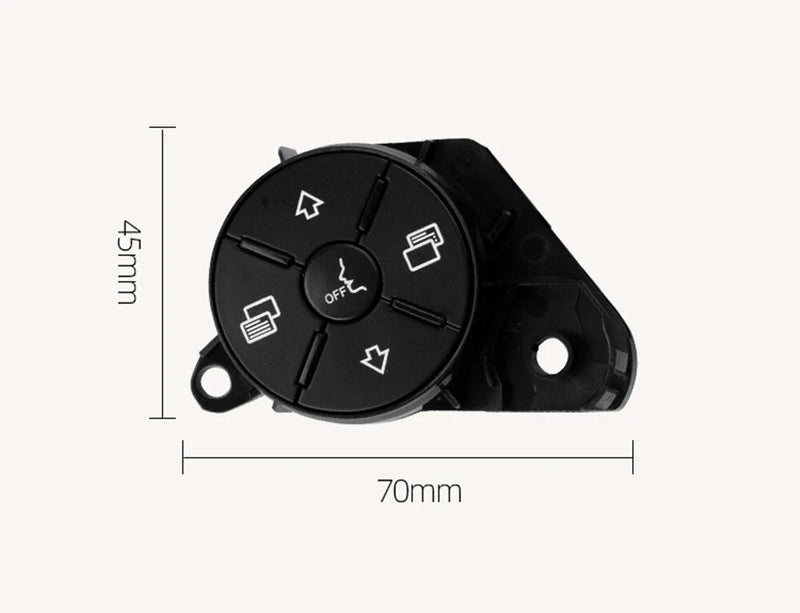 Mercedes W164 ML GL W251 R-Class 2 x Steering Wheel Button Covers (2006-2011)