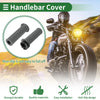 Motorcycle 7/8" 22mm Hand Grips TPU Gray