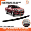 Isuzu D-Max MU-X Black Front Line Bonnet Hood Trim (2012-2016)