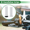 Motorcycle 7/8" 22mm Motorcycle Hand Grips Cover Throttle Grips TPU White