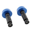 Universal Motorcycle - Blue 0.5in Handlebar Hand Grips & End Caps