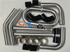 3" 76MM Universal Black T-Clamp Kit 16 x Aluminium Turbo Intercooler Pipes