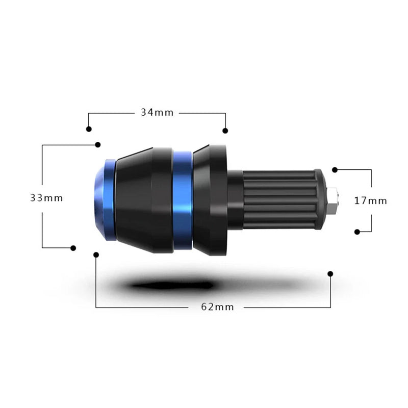 Universal Models 22mm 7/8" Motorcycle Handlebar Grips Bar End Slider Caps