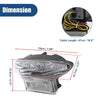 Suzuki Hayabusa Clear Shell Yellow LED Brake Tail Light (1999–2020)